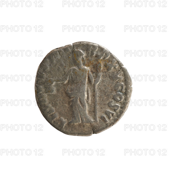 Denarius, Commodus (161–192, Roman emperor 177–192). Roman silver coin, weight 2.56 g, axis 180°. Obverse: ANT·P·F·EL·AVG·BRIT — Emperor's head right, laurel-wreathed. Reverse: LIB·AVG·PM·RP·XV·COS·VI — Libertas standing left, holding a pileus in her raised right hand and a scepter in her left. Pearl border. Roman Empire (27 BC–476), Rome.