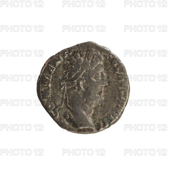 Denarius of Commodus (reigned 177–192). Obverse: laureate bust of the emperor facing right, inscription COMM ANT FEL AVG BRIT PP. Reverse: Concordia standing left, holding a patera in her right raised hand and a scepter in her left, inscription CONC COM RP XVI COS VI (partly illegible). Circa 190–191 CE. Roman Empire; Rome. Silver coin; weight 2.65 g.