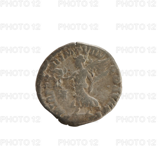 Denarius, Commodus (161–192; Roman emperor 177–192). Obverse: Emperor's head right, wearing a laurel wreath; pearled border. Inscription: L AEL AVREL COM M AVG P FEL. Reverse: Victoria striding left, holding a wreath in her right hand and a palm in her left; star in left field; pearled border. Inscription: PM TR P XV II IMP VIII COS VII PP. Date: 192. Roman Empire (27 BC–476), Rome. Coin; weight 2.52 g; axis 180°.