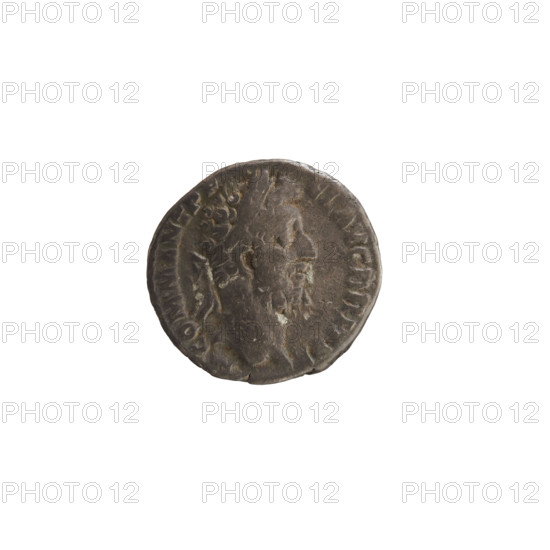 Denarius, Commodus (161–192; Roman emperor 177–192). Obverse: Emperor's head right, wearing a laurel wreath; legend ..COMM ANT P FEL AVG BRIT PP. Reverse: FIDES standing left, holding ears of corn in right hand and a standard in left; legend FIDEI COH PM ..OS VI. Pearl borders. Date: 190–191. Rome, Roman Empire (27 BC–476). Coin; weight 2.27 g.