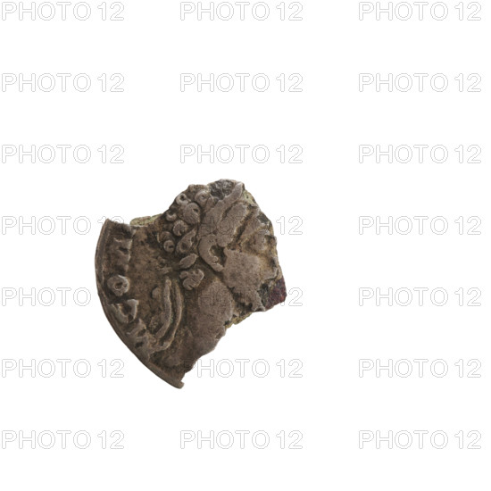 Denarius - coin fraction, Commodus (161–192; Roman emperor 177–192). Obverse: head of the emperor in a laurel wreath, right, inscribed M COM... Reverse: standing figure, inscription ...P VIII... Roman Empire (27 BC–476), Rome.