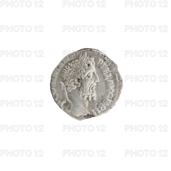 Denarius of Commodus (reigned 177–192). Obverse: Head of Commodus in a laurel wreath facing right, inscription COMM ANT - P FEL AVG BRIT. Reverse: Jupiter standing left, holding a thunderbolt in his right hand and a scepter in his left, an eagle at his feet, inscription IOV IVVEN PM TRP. Dated 188–189. Roman Empire; Rome. Coin (silver). Diameter 16.0–16.5 mm; weight 2.30 g; axis 0°.