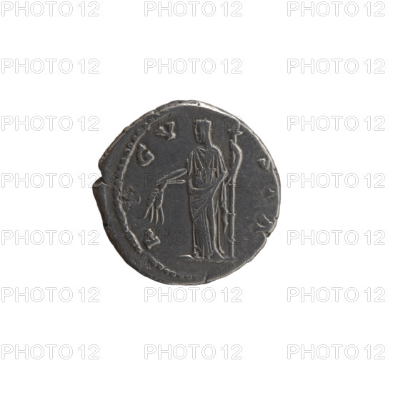 Denarius, posthumous issue for Faustina the Elder (98–141; Roman empress 138–141). Obverse: Bust of Faustina I in drapery facing right, inscribed DIVA·FAVSTINA. Reverse: Ceres veiled, standing left, holding ears of corn in her outstretched right hand and a long torch in her left; legend GV·STA circumferential. Issuer: Antoninus Pius (86–161; Roman emperor 138–161). After 141 CE. Roman Empire, Rome. Coin; silver denarius; diameter 18.5 mm; weight 3.37 g; axis 180°. Iconography: Faustina the Elder; Ceres; ears of corn; torches.
