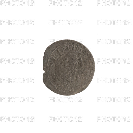 szelag, 1628, Königsberg, Ducal Prussia (1525–1701); Obv.: Prussian eagle with a crowned letter S on its chest; rim inscription beginning with a heart GE, AR, RSR.I.EL.; rev.: monogram composed of the letters GW; rim inscription beginning with a rosette and divided by the Hohenzollern coat of arms SOLIDVS.P 16 8 1628; eagles, Hohenzollern coat of arms, rosettes; coin; diameter 15.4–16.8 mm; weight 0.47 g; axis 0°