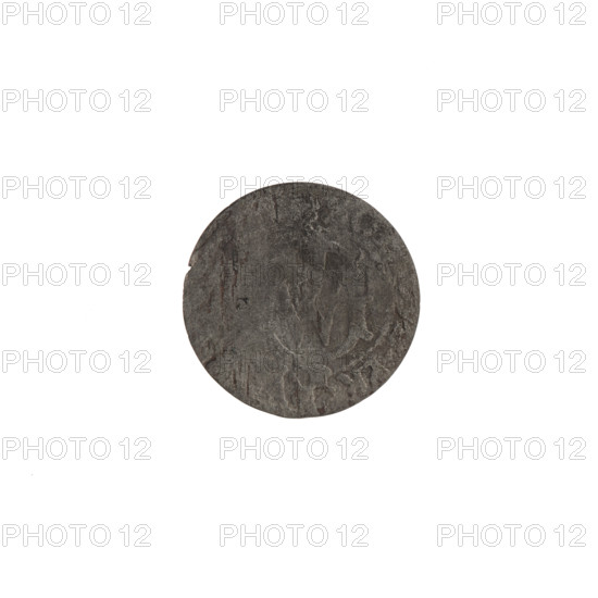 szelag, Pfahler, Ernest, the hoard from Wislica (numism), eagles, rosettes, Hohenzollern (coat of arms), Obv. Outline of an eagle. In the rim between the borders the inscription, A, Rev. Monogram composed of the letters GW. In the rim between the borders an inscription beginning with a rosette, divided by the Hohenzollern coat of arms, SO, .PR - V, 1619 - 1640, Königsberg, Ducal Prussia (1525-1701), coin: diameter 15.6 mm, weight 0.47 g, axis 0 degrees.