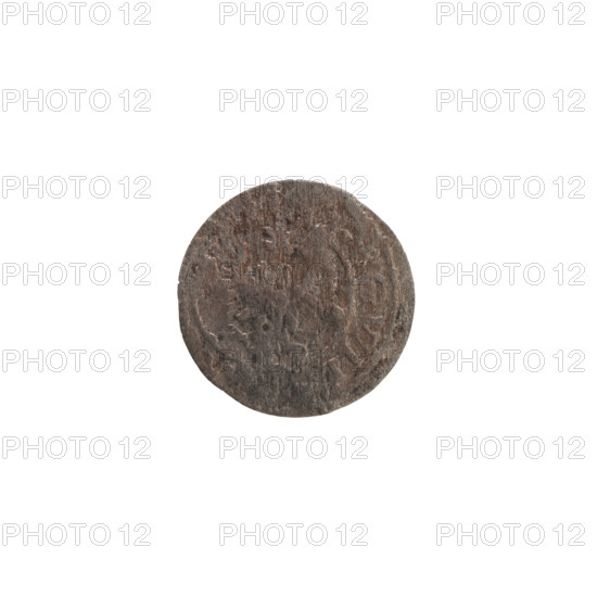 szelag, Ernest Pfahler, Wislica hoard (numism), George William Hohenzollern (Elector of Brandenburg; Prince of Prussia; 1620–1640), eagles, rosettes, Hohenzollern coat of arms, obverse: Prussian eagle with crowned letter S on its chest, rim inscription beginning with a heart — hallmark RG.WIL, reverse: monogram composed of the letters GW, rim inscription beginning with a rosette divided by the Hohenzollern coat of arms, legend R - VSSIAE, 1628, Ducal Prussia (1525–1701), Königsberg; coin, diameter 15.7 mm, weight 0.43 g, axis 0°.