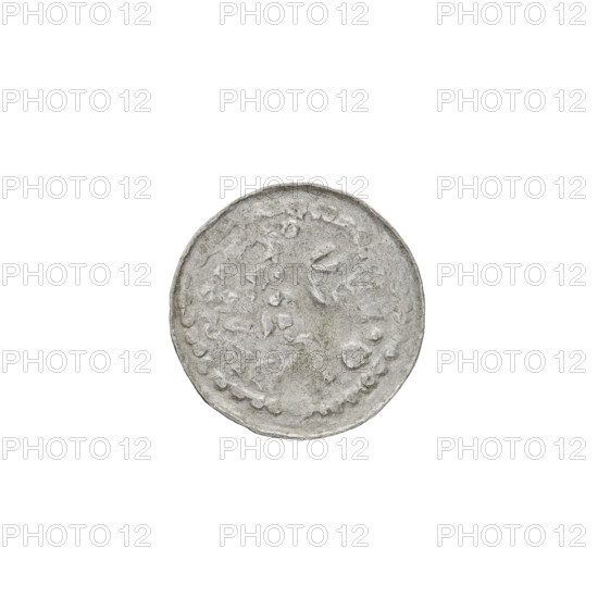 Denarius (princely type), Boleslaw II the Bold (King of Poland; 1058–1079). Obverse: head to the left, inscription around the rim. Reverse: horseman with spear and shield to the left; six points behind the rider, one mark under the horse. Princely type with horses, heads, shields. Date: 1058–1076. Poland, Kraków. Coin; weight 0.51 g; axis 45 degrees.