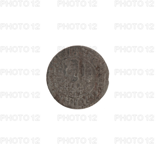 szelag; Obv.: Prussian eagle, on its chest the crowned letter S; monogram composed of the letters GW; in the rim between the borders an inscription beginning with a heart (hallmark) and divided by the Hohenzollern coat of arms +SO, I, S.PR -; rosettes; Hohenzollern (coat of arms); inscriptions: EO, ILH.MAR., EL.; legend includes 633, 1633. Maker/issuer: George William Hohenzollern (Elector of Brandenburg; Duke of Prussia; 1620–1640). Place/state: Ducal Prussia (1525–1701), Königsberg. Coin type: szelag (coin). Physical: diameter 16.0 mm, weight 0.40 g, axis 0 degrees.