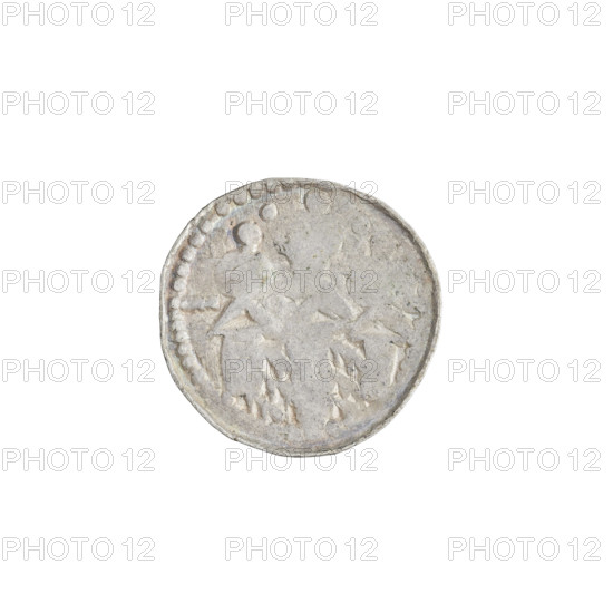 Denarius (royal type) of Boleslaw II the Bold (King of Poland, 1058–1079). Obverse: crowned bust of the king facing left, sword in hand, with a sign '+Z' behind the ruler's head. Reverse: church topped with three domes; a line on the left above the roof and two dots between the domes at the top. Dated 1076–1079. Kraków, Poland. Coin; weight 0.80 g; axis 225°.