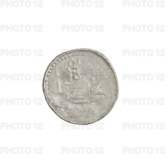 Denarius (royal type) of Boleslaw II the Bold (King of Poland, 1058–1079). Obverse: Crowned bust of the king facing left, sword in hand; sign +Z behind the ruler's head. Reverse: Church topped with three domes, lines in front of and behind the church, two dots between the domes. Date: 1076–1079. Material: coin; weight 0.60 g; axis 45°.