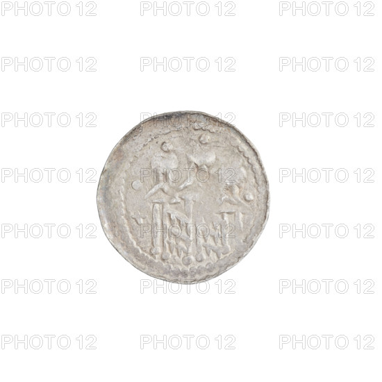 denarius (royal type), Boleslaw II the Bold (King of Poland; 1058–1079), royal type; obverse: crowned bust of the king facing left, sword in hand, behind the ruler's head sign: +Z>; reverse: church topped with three domes, with a dot and a cross in front of the church and a dot behind it; dated 1076–1079; Poland, Kraków; coin; weight 0.58 g; axis 135°.