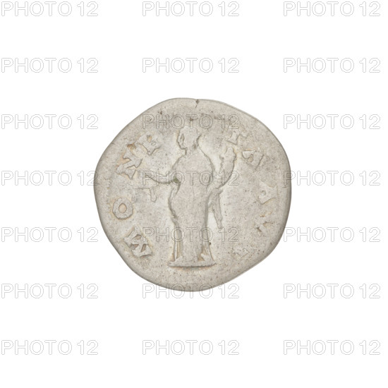Denarius of Hadrian (76–138; Roman emperor 117–138). Obverse: HADRIANVS AVG COS III PP — head of Hadrian r., laurel-wreathed. Reverse: MONETA AVG — personification of Coin standing l. in long robe, holding scales in right hand and cornucopia in left. Pearl border. Date: 134–138. Roman Empire, Rome. Coin; weight 2.78 g.