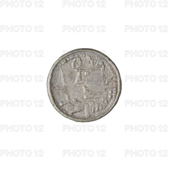 Denarius (royal type) of Boleslaw II the Bold (king of Poland; reign 1058–1079). Obverse: Crowned bust of Boleslaw the Bold facing left, sword in hand. Reverse: Church topped with three domes. Date: 1076–1079. Mint: Kraków, Poland. Coin; weight 0.76 g.