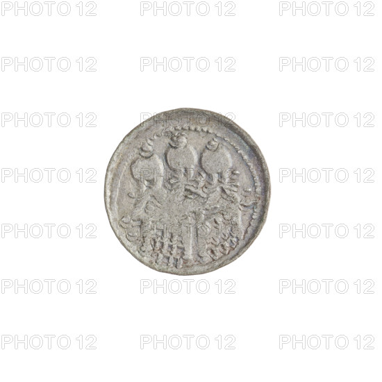 Denarius (royal type) of Boleslaw II the Bold (king of Poland; 1058–1079). Obverse: Crowned bust of Boleslaw the Bold facing left, sword in hand. Reverse: Church topped with three domes. Date: 1076–1079. Place: Kraków, Poland. Coin; weight 0.76 g.
