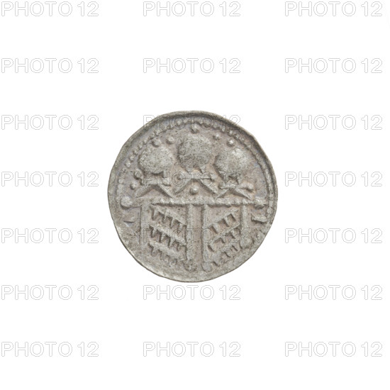 Denarius (royal type) of Boleslaw II the Bold (king of Poland; 1058–1079). Obverse: crowned bust of Boleslaw the Bold facing left, sword in hand. Reverse: church topped with three domes. Date: 1076–1079. Place: Kraków, Poland. Coin; weight 0.59 g.