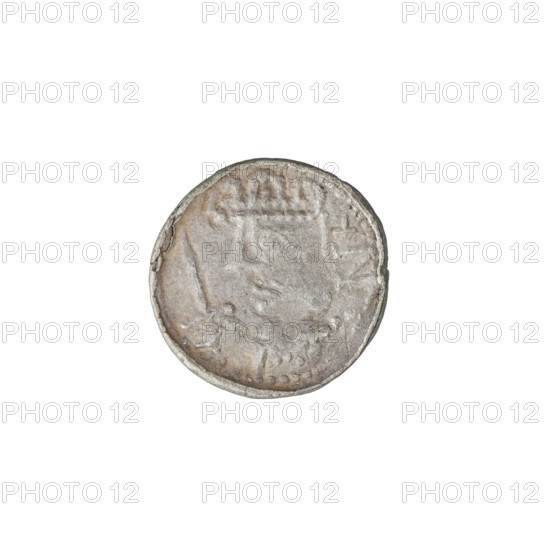Denarius (royal type), Boleslaw II the Bold (king of Poland; 1058–1079); obverse: crowned bust of Boleslaw the Bold facing left, sword in hand; reverse: church topped with three domes; dated 1076–1079; Poland, Kraków; coin; weight 0.51 g.