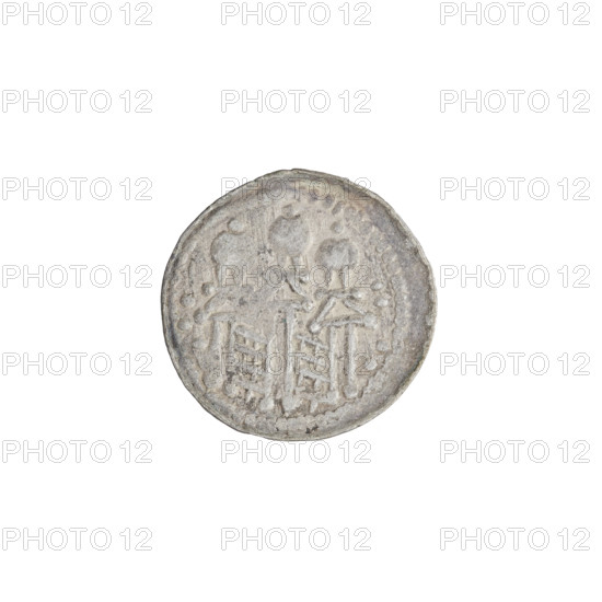 Denarius (royal type), Boleslaw II the Bold (king of Poland; 1058–1079). Obverse: Crowned bust of Boleslaw the Bold facing left, sword in hand. Reverse: Church topped with three domes. Date: 1076–1079. Kraków, Poland. Coin; weight 0.67 g.