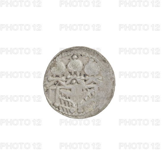 Denarius (royal type) of Boleslaw II the Bold (king of Poland; reign 1058–1079). Obverse: crowned bust of Boleslaw the Bold facing left, sword in hand. Reverse: church topped with three domes. Date: 1076–1079. Mint: Kraków, Poland. Coin, weight 0.72 g.