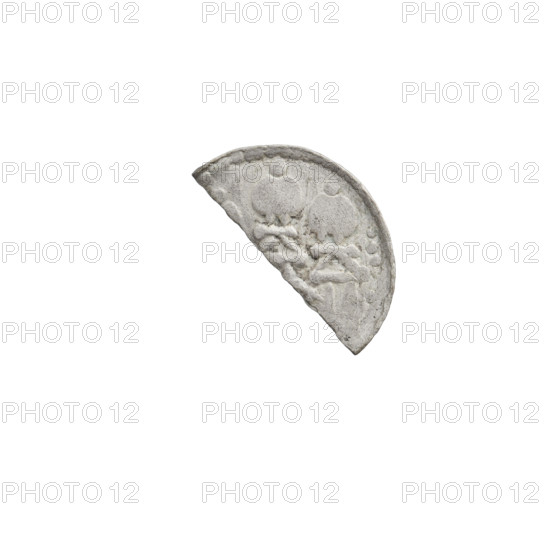 Denarius (royal type), Boleslaw II the Bold (king of Poland; 1058–1079). Obverse: Crowned bust left, sword in hand. Reverse: Church topped with three domes. 1076–1079. Poland, Kraków. Coin; weight 0.36 g.