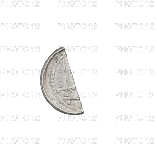 Denarius (royal type), Boleslaw II the Bold (king of Poland; 1058–1079). Obverse: crowned bust facing left, sword in hand. Reverse: church topped with three domes. Dated 1076–1079. Poland, Kraków. Coin; weight 0.43 g.