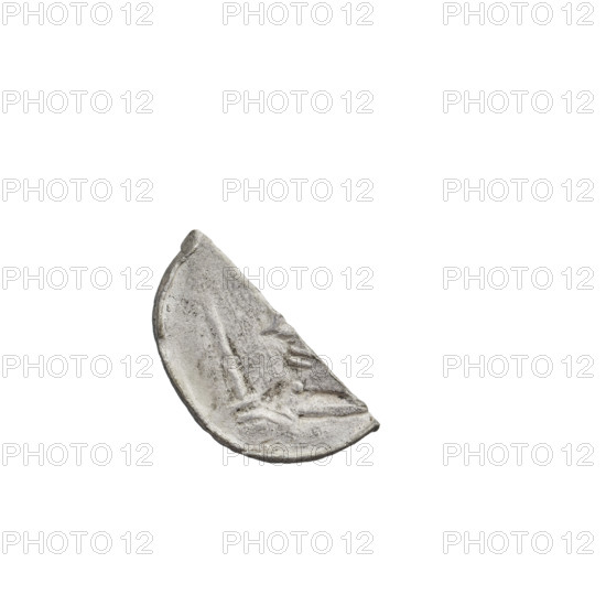Denarius (royal type), Boleslaw II the Bold (king of Poland; 1058–1079). Obverse: crowned bust left, sword in hand. Reverse: church topped with three domes. Date: 1076–1079. Place: Kraków, Poland. Coin; weight 0.26 g.
