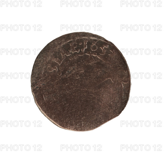 szelag; obverse: Prussian eagle. Along the rim, between the pearly borders, an inscription beginning with a ducal mitre FR. Reverse: monogram composed of the letters FW; along the rim an inscription divided by the Hohenzollern coat of arms. Inscription includes SIAE.165 and date 1653. Ducal Prussia (1525–1701), Königsberg. Frederick William I Hohenzollern (Great Elector of Brandenburg; Duke of Prussia; 1620–1688). Coin; diameter 15.2 mm; weight 0.59 g; axis 0°.
