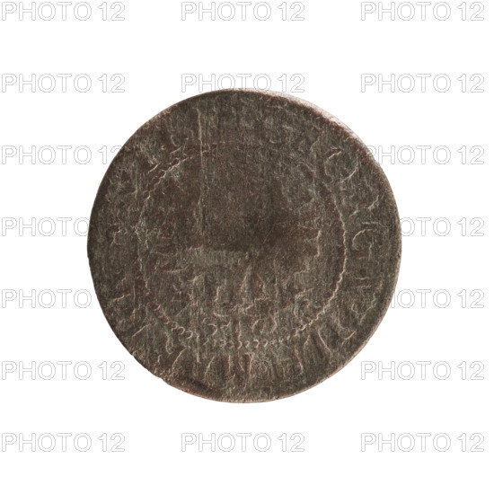 szelag by Ernest Pfahler; obverse: Prussian eagle. In the rim between the borders, an inscription beginning with a heart - hallmark GEORG.WILH.MAR.BR. Reverse: monogram composed of the letters GW. In the rim between the borders an inscription beginning with a rosette, divided by the Hohenzollern coat of arms SOLID,-VSS,33,1633. Depicts eagles and rosettes; associated with George William Hohenzollern (Elector of Brandenburg; Duke of Prussia; 1620–1640). Ducal Prussia (1525–1701), Königsberg. Coin: diameter 16.0 mm, weight 0.45 g, axis 0 degrees.