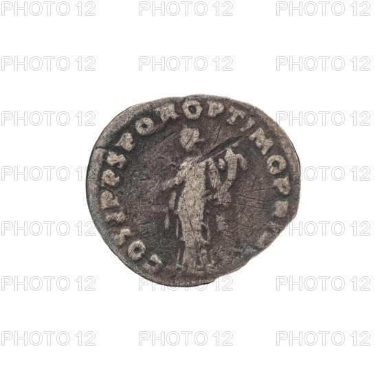 Denarius, Trajan (53–117; Roman emperor 98–117). Obverse: head of Trajan in laurel wreath facing right; rim inscription: IMP TRAIANO AVG. Reverse: Felicitas standing left, dressed in a long robe with draperies, holding a caduceus in her right hand and a cornucopia in her left; rim inscription: COS VP P S P Q R OPTIMO PRINC. Date: 103–111 CE. Roman Empire (27 BC–476). Rome. Coin; weight 2.50 g.