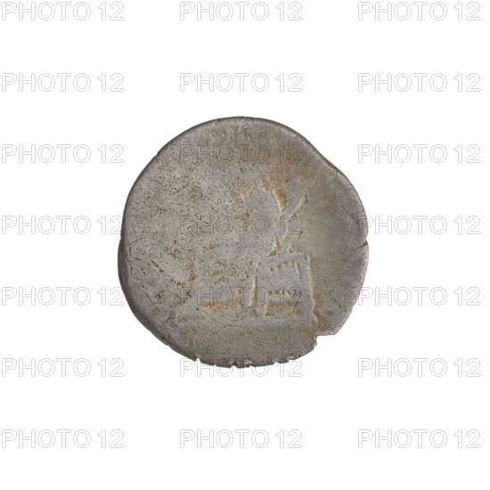 Denarius of Trajan (53–117; Roman emperor 98–117). Obverse: head of Trajan wearing a laurel wreath, facing right; rim inscription IMP TRAIANO AVG GER DAC. Reverse: seated Pax wearing a long robe, turned left, holding olive branches in her right hand and a horn of plenty in her left; rim inscription illegible. Date: 112–117. Roman Empire (27 BC–476). Material: coin. Weight: 2.85 g. Dimensions: 17.8–18 mm.