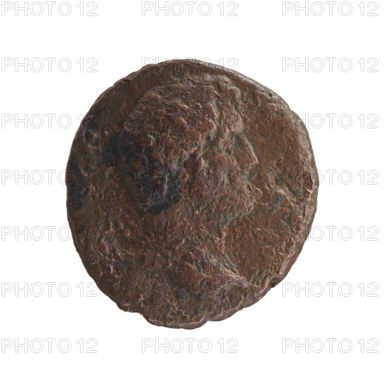 Hadrian (76–138; Roman emperor 117–138), issuer; Antoninus Pius (86–161; Roman emperor 138–161), caesar 138. Obverse: Head of Antoninus Pius, bare, facing right, inscription IM IVS CAE (partially legible). Reverse: Two hands hold a winged caduceus decorated with ears of corn; inscription B POT OS in field, in SC. Legend mentions hands joined on a caduceus and ears of corn; iconography: caducei, ears of corn, right hand. Date: 138, Rome, Roman Empire. Object: coin; diameter 24.5–26.0 mm, weight 8.20 g, axis 0°.