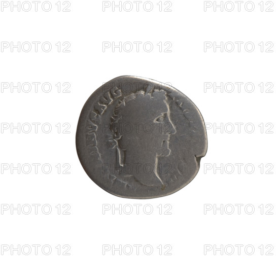 Denarius of Antoninus Pius (86–161; Roman emperor 138–161). Obverse: Head of Antoninus Pius in a laurel wreath facing right, inscription ANTONINVS AVG - PIVS PP COS III. Reverse: Pax (personification) standing left, holding a twig in her right hand and a cornucopia in her left, inscription P - AVG. Iconography includes personifications, twigs, cornucopia (horns of plenty). Date: 140–144. Roman Empire (27 BC–476), Rome. Coin; diameter 16.5–18.0 mm, weight 3.00 g, axis 180 degrees.