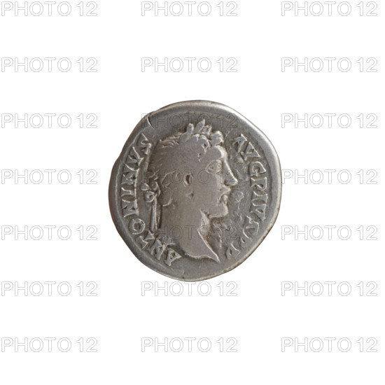 Denarius of Antoninus Pius (86–161; Roman emperor 138–161), ca. 145–161. Obverse: head of Antoninus Pius in a laurel wreath facing right, legend ANTONINVS·AVG·PIVS·PP. Reverse: Aequitas standing left, holding scales in his outstretched right hand and a long scepter in his left, legend C·OS·IIII. Roman Empire; Rome. Coin; diameter 18.0 mm; weight 3.29 g; axis 180°.