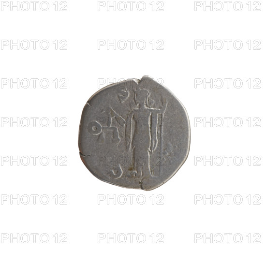 Denarius of Antoninus Pius (reigned 138–161). Obverse: Head of Antoninus Pius in a laurel wreath facing right, inscription ANTONINVS - PP around. Reverse: Aequitas standing left, holding scales in right hand and a long scepter in left, inscription C OS - around. Date: 145–161. Roman Empire, Rome. Coin: silver, diameter 17.0 mm, weight 3.02 g, axis 195°.