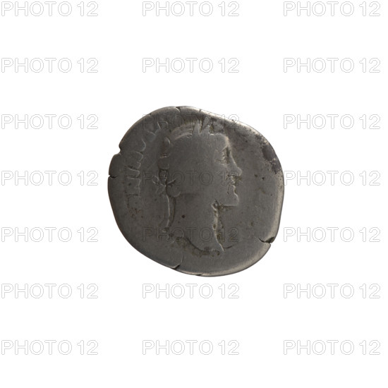 Denarius, Antoninus Pius (86–161; Roman Emperor 138–161), issuer: Antoninus Pius. Obverse: head of the emperor with a laurel wreath facing right, legend ANTONINVS AVG (ONINVS AV, RP XXII all around). Reverse: emperor in toga and veil standing left, holding a patera above a tripod in his right hand and a scroll in his left, legend VOTA SV, DEC III (OS II, 158–159). Roman Empire (27 BC–476), Rome. Coin: diameter 17.0–18.0 mm, weight 2.69 g, axis 180°.