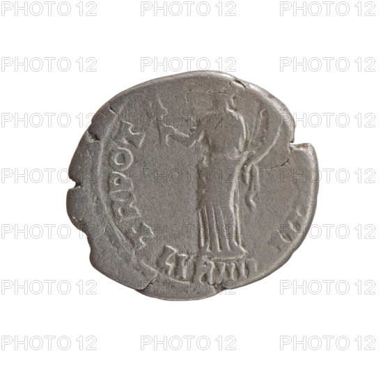 Denarius of Antoninus Pius (86–161; Roman emperor 138–161). Obverse: Head of Antoninus Pius in a laurel wreath facing right, inscription ONINVS • AV, PIVS P. Reverse: Liberalitas standing left, holding an abacus in his right hand and a cornucopia in his left, with inscription TR POT • IIII and legend LIB IIII. Roman Empire, 145–161. Coin. Diameter 16.0–18.0 mm, weight 2.59 g, axis 345°.
