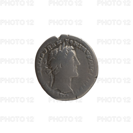 Denarius of Antoninus Pius (86–161; Roman emperor 138–161). Obverse: head of Antoninus Pius in a laurel wreath facing right, legend IMP AEL HADR ANTONINVS AVG PIVS PP. Reverse: Pax standing left, holding a branch in his right hand and a long scepter in his left, legend TR P, - COS IIII, in exergue PAX. Date: 150–151. Roman Empire, Rome. Coin; diameter 17.5–18.5 mm, weight 2.96 g, axis 180°.