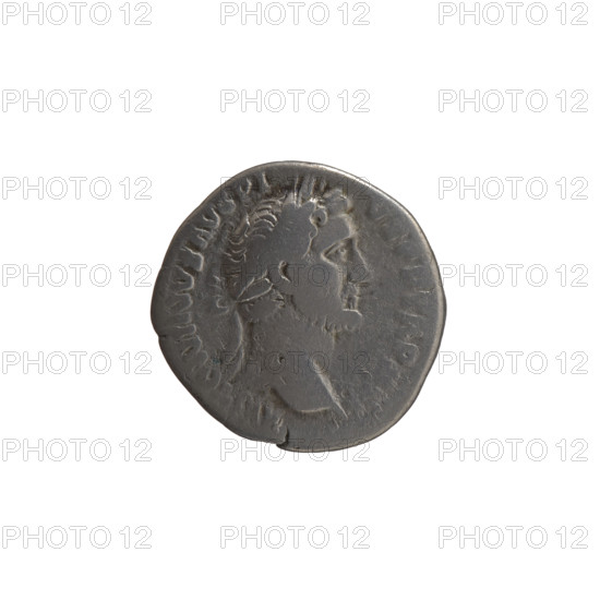 Denarius of Antoninus Pius (86–161; Roman emperor 138–161), c. 152–153. Obverse: Head of Antoninus Pius in a laurel wreath facing right, inscription ANTONINVS AVG PI - VS PP TR P. Reverse: Fortuna standing right, holding a long rudder leaning against a globe in her right hand and a horn of plenty in her left, inscription COS - III. Roman Empire; Rome. Coin (silver), diameter 17.5 mm, weight 3.40 g, axis 180°.