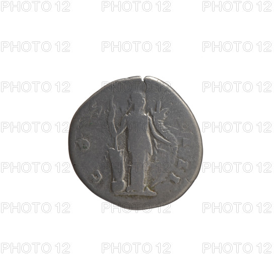 Denarius, Antoninus Pius (86–161; Roman emperor 138–161), issuer: Antoninus Pius. Obverse: Head of Antoninus Pius in laurel wreath facing right, inscription ANTONINVS AVG PIVS PP TRP XVI. Reverse: Fortuna standing right, holding a long rudder leaning against a globe in her right hand and a horn of plenty in her left, inscription COS II. Date: 152–153. Roman Empire (27 BC–476), Rome. Coin. Diameter 17.5–18.0 mm, weight 2.86 g, axis 180 degrees.