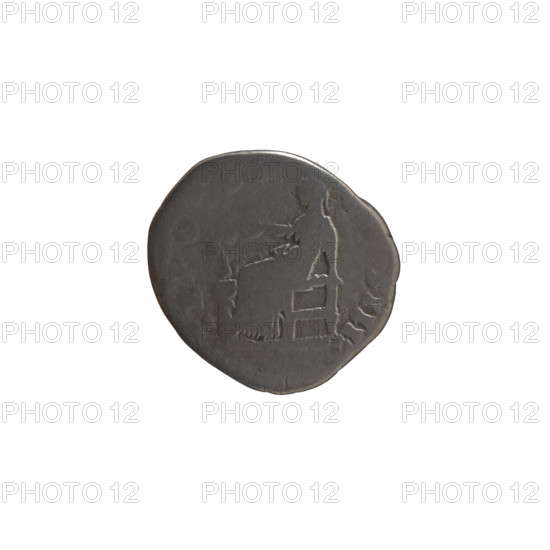 Denarius, Antoninus Pius (86–161; Roman emperor 138–161), issuer; obverse: head of the emperor in a laurel wreath facing right, inscription 'ANTONINUS PIVS P P IMP II' (around); reverse: Salus seated left, feeding a snake wrapped around an altar with her right hand and leaning on the throne with her left, inscriptions 'TR P O' and 'S IIII' (around); iconography: personifications, altars, snakes; date: 156–157; Roman Empire (27 BC–476), Rome; coin; diameter 17.0–17.5 mm; weight 2.97 g; axis 0°.