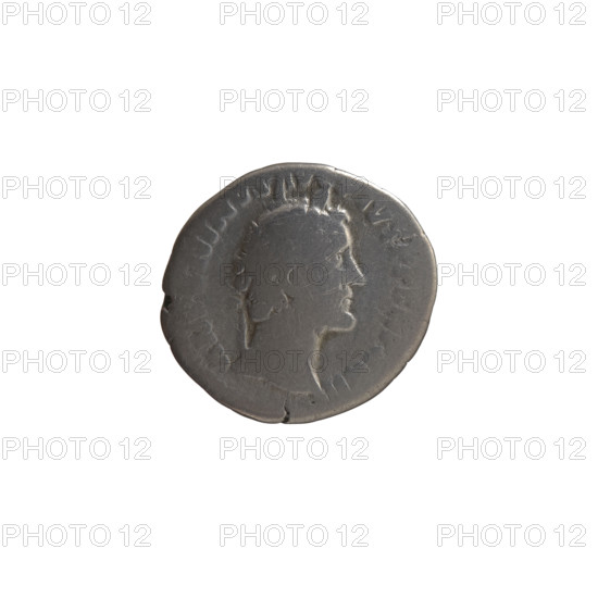 Denarius, Antoninus Pius (86–161; Roman emperor 138–161), issuer: emperor in toga. Obverse: head of Antoninus Pius in a laurel wreath facing right, inscription ANTONINVS AVG PIVS PP TRP XXII all around. Reverse: temple with four columns; in the middle on a pedestal (cippus) stands a statue of the emperor in a toga, inscription C OS -, I all around. Date: 158–159. Roman Empire (27 BC–476). Rome. Coin: diameter 17.0–17.5 mm, weight 3.02 g, axis 180°.