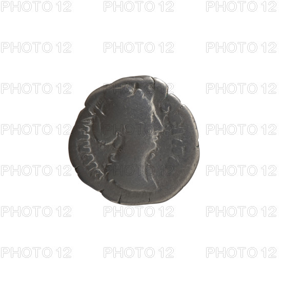 Denarius, Faustina the Elder (98–141; Roman empress 138–141) (posthumously), Antoninus Pius (86–161; Roman emperor 138–161) (issuer). Obverse: Bust of Faustina I in drapery facing right, inscription DIVA FAVSTINA around. Reverse: Ceres in a veil stands to the left, raises her right hand, holds a torch in her left, partial inscription CON- -CRATI around. After 141. Roman Empire (27 BC–476), Rome. Coin: diameter 18.0 mm, weight 2.62 g, axis 180°.