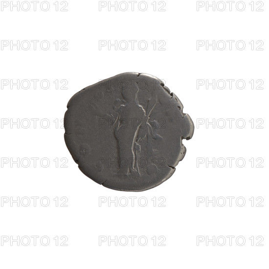 Denarius, posthumous issue for Faustina the Elder (98–141; Roman empress 138–141); issuer: Antoninus Pius (86–161; Roman emperor 138–161). Obverse: bust of Faustina I in drapery facing right, inscription beginning DIVA FAV-. Reverse: Ceres (Roman deity) in a veil stands left, raises her right hand and holds a torch in her left, inscription CON- SE- CR (CONSECR[ATIO]). After 141 CE, Roman Empire (27 BCE–476 CE), Rome. Coin: diameter 17.5–19.0 mm, weight 2.98 g.
