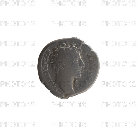Denarius, Marcus Aurelius (121–180; Roman emperor 161–180), (caesar 139–161); issuer: Antoninus Pius (86–161; Roman emperor 138–161); Marcus Aurelius (heir to the throne; 138–161) — iconography: personifications, Honos (personification), cornucopias, branches. Obverse: head of young Marcus Aurelius without a cap to the right, inscription VRELIVS CAE SAR AVG (circumferential). Reverse: Honos standing left, holding a branch in his right hand and a cornucopia in his left, inscription COS I I (circumferential). Date: ca. 145–147. Culture/place: Roman Empire, Rome. Object type: coin. Dimensions: diameter 17.5–18.0 mm, weight 2.86 g, axis 195°.