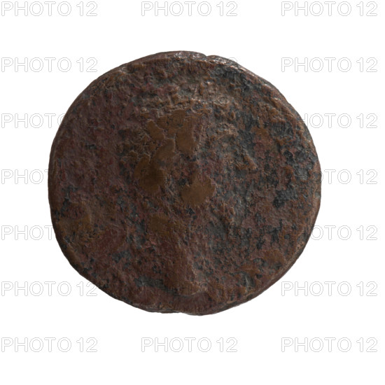 Dupondius/as of Marcus Aurelius (121–180; Roman emperor 161–180), issuer Lucius Verus (130–169). Obverse: Head of Marcus Aurelius with laurel wreath facing right, inscription IMP AE AVG P. Reverse: Marcus Aurelius and Lucius Verus stand opposite and shake hands; Marcus Aurelius holds a scroll, inscription TOR TR P XV. Roman Empire, 161. Coin (bronze): diameter ~24–25 mm, weight 10.40 g, axis 345°.