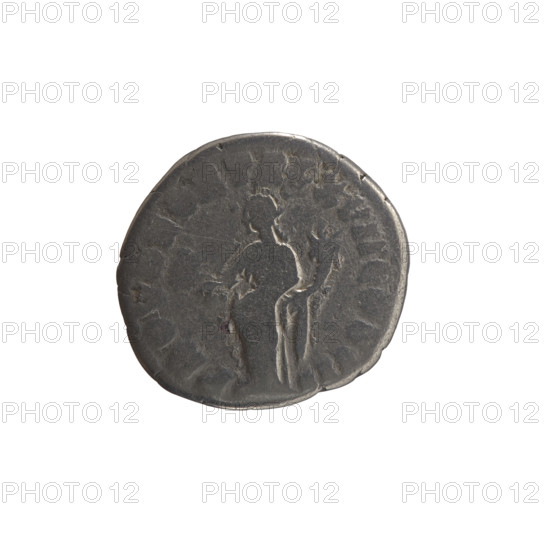Denarius of Marcus Aurelius (121–180; Roman emperor 161–180), issuer; obverse: head of Marcus Aurelius with laurel wreath facing right, legend 'M ANTONINVS AV'; reverse: Providentia standing left, holding a globe in her right hand and a cornucopia in her left, legend 'PROV DEOR TR P XVII COS III'; personifications, globe (attribute), Providentia (personification), cornucopias; dated 162–163; Roman Empire (27 BC–476), Rome; coin; diameter 17.5 mm; weight 2.79 g; axis 180 degrees.