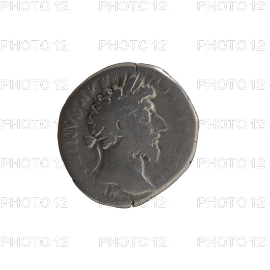 Denarius, Marcus Aurelius (121–180; Roman emperor 161–180), issuer; obverse: head of Marcus Aurelius with laurel wreath facing right, inscription AN[N]O? INVS AVG? (AN, INVS AVG - ARM, S all around); reverse: Felicitas (personification) standing left, right leg resting on globe, holding caduceus in right hand and cornucopia in left, inscription PM TR P XIX - COS III (all around); iconography: caducei, Felicitas, personifications, cornucopias, globe; date: 164–165; Roman Empire (27 BC–476), Rome; coin; diameter 18.0–18.5 mm; weight 3.15 g; axis 180°.