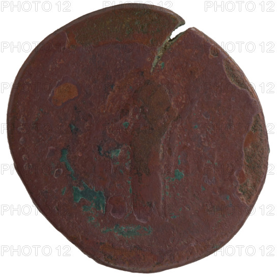Sestertius of Marcus Aurelius (121–180; Roman emperor 161–180), issuer Marcus Aurelius. Obverse: head of Marcus Aurelius with laurel wreath facing right, legend ANTONINVS - AVG ARM. Reverse: Providentia standing frontally, head turned left, holding a long scepter in the left hand and a wand in the right, beneath a globe. Attributes/personifications: Providentia, globe, scepters. Inscriptions/marks: OT, III all around; fields S-, 164–166. Medium: Roman coin (sestertius). Measurements: diameter 31.5–33.5 mm, weight 24.72 g, axis 165°. Period/place: Roman Empire (27 BC–476), Rome.