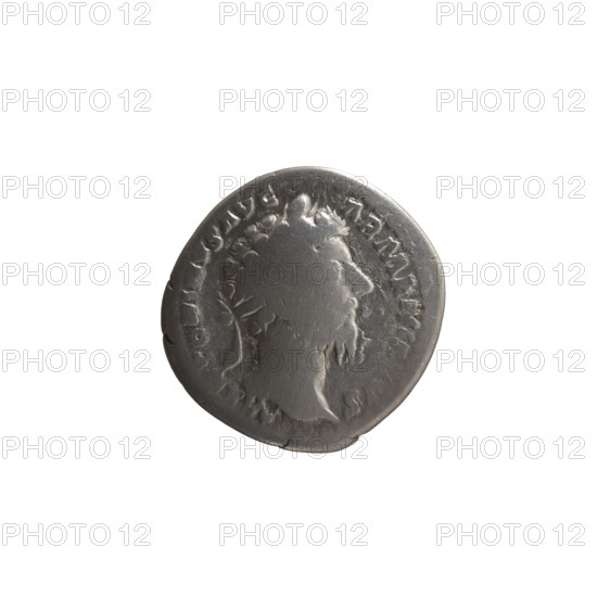 Denarius of Marcus Aurelius (121–180; Roman emperor 161–180), 165–166. Obverse: Head of Marcus Aurelius in a laurel wreath to the right, inscription M·ANTONINVS AVG·ARMENIACVS (variant forms indicated: M, ONINVS AVG - ARMENIA, VS). Reverse: Roma seated on a shield to the left; in her outstretched right hand she holds a figure of Athena (palladium), in her left a spear, inscription PM TR P X—X—IMP III COS III (variant forms indicated). Personifications depicted: Roma; attributes: palladium, shields, spears. Roman Empire (27 BC–476). Coin. Diameter 18.0 mm; weight 2.89 g; axis 180°.