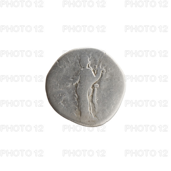 Denarius of Marcus Aurelius (121–180; Roman emperor 161–180). Obverse: Head of Marcus Aurelius with laurel wreath facing right, inscription ONINVS · AVG · TR · P. Reverse: Aequitas standing left, holding scales in his right hand and cornucopia in his left, inscription S · III. Date: 171–172. Roman Empire (27 BC–476), Rome. Coin; diameter 18.0 mm, weight 2.87 g, axis 15°.