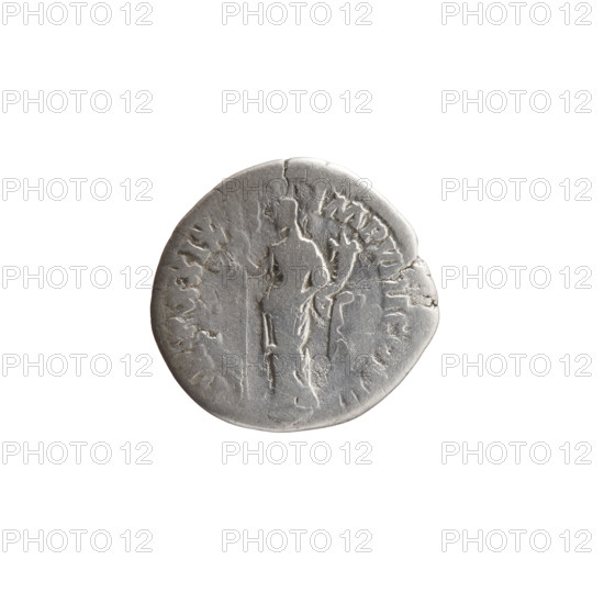 Denarius of Marcus Aurelius (121–180; Roman emperor 161–180), c. 175 CE. Obverse: Head of Marcus Aurelius with laurel wreath facing right, inscription M ANTONINVS AVG. Reverse: Felicitas (personification) standing left, holding a long caduceus in right hand and a cornucopia in left, inscription TR P XXIX - IMP VIII COS III. Iconography: caducei, cornucopias, personifications; portraits and inscriptions of Marcus Aurelius. Roman Empire; Rome. Coin. Diameter 18.0–18.5 mm; weight 2.31 g; axis 180 degrees.